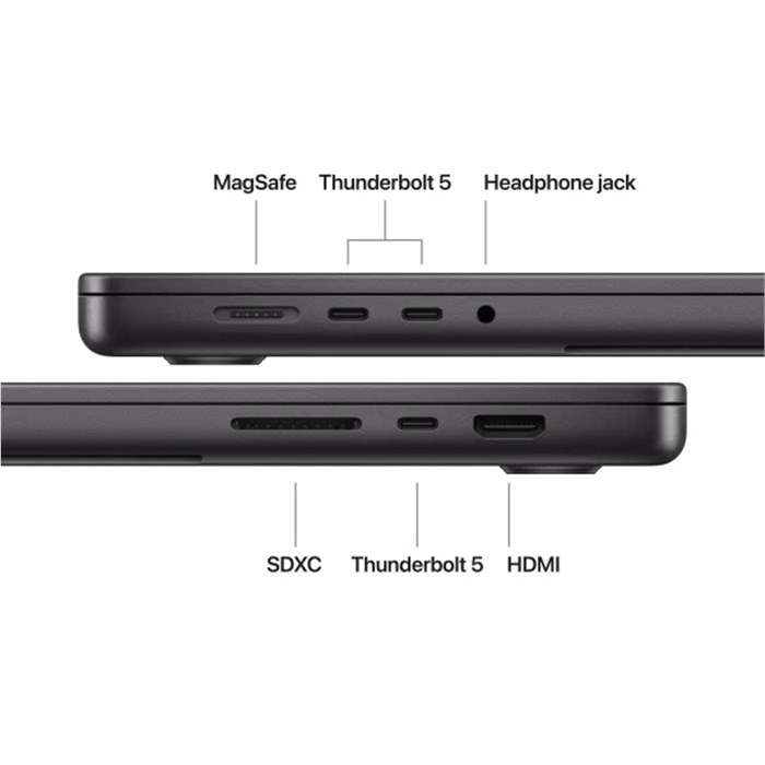 لپ تاپ اپل 14 اینچی مدل مک بوک پرو MJLW4 2026  پردازنده M5 رم 24GB حافظه 2TB SSD - 3